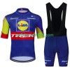 Trek Lidl Fahrradbekleidung Radtrikot Kurzarm + Trägershorts 2024